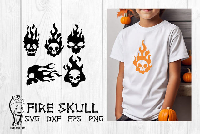Fire skull svg SVG dadan_pm 