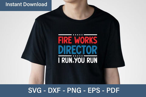 Fire Works Director Svg Png Cutting Printable Files SVG Debashish Barman 