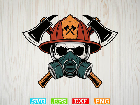 Firefighter Helmet Axe Svg Bundle, USA Fire Svg SVG Creativeart88 