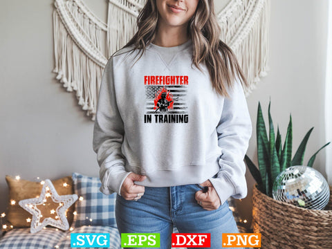 Firefighter in Training Shirt SVG Creativeart88 