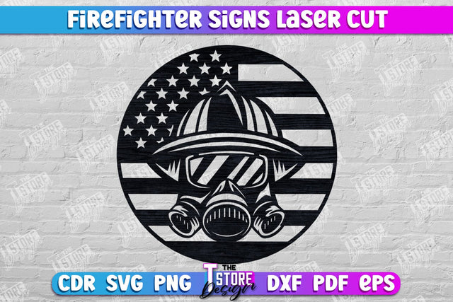 Firefighter Sign | Fire Station | Maltese Cross | Fireman Symbols | CNC File SVG The T Store Design 