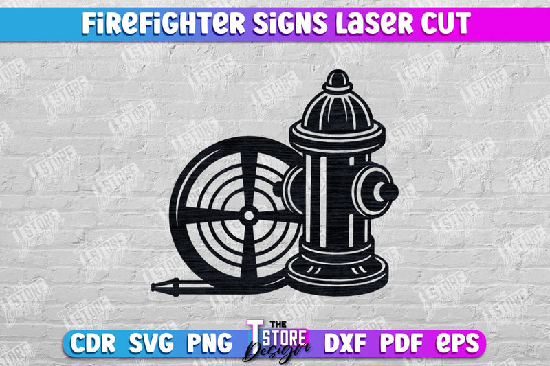 Firefighter Sign | Fire Station | Maltese Cross | Fireman Symbols | CNC File SVG The T Store Design 