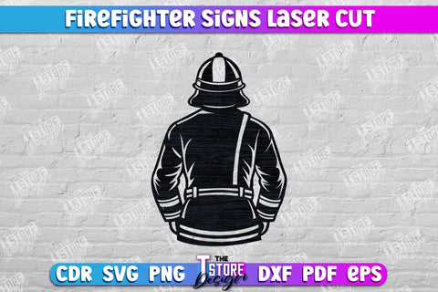 Firefighter Sign Laser Cut Bundle | Fire Station | Maltese Cross | Fireman Symbols | CNC File SVG The T Store Design 