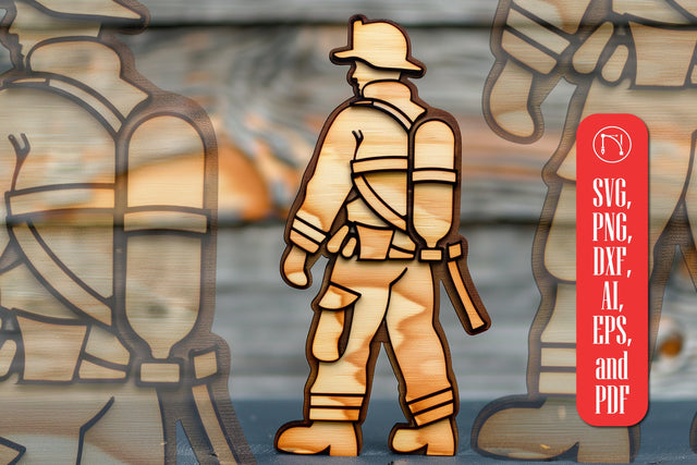 Firefighter Signs Laser Cut SVG cut file SVG MD JOYNAL ABDIN 