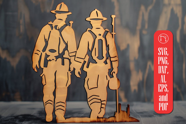 Firefighter Signs Laser Cut SVG cut file SVG MD JOYNAL ABDIN 