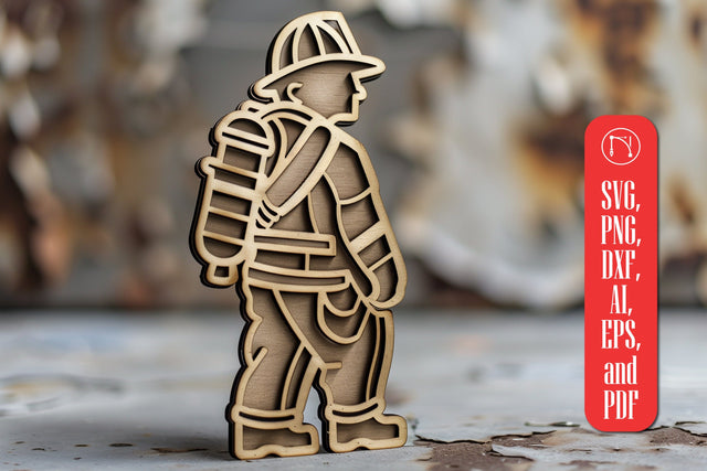 Firefighter Signs Laser Cut SVG cut file SVG MD JOYNAL ABDIN 