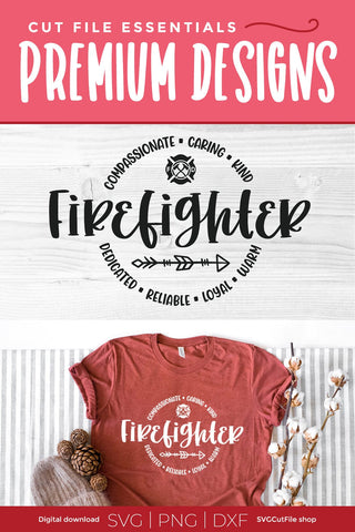 Firefighter svg- fire fighter svg for emergency services unisex SVG SVG Cut File 