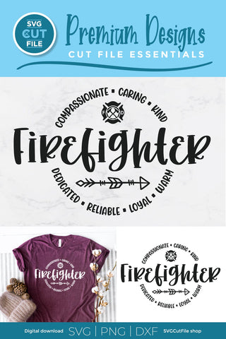 Firefighter svg- fire fighter svg for emergency services unisex SVG SVG Cut File 