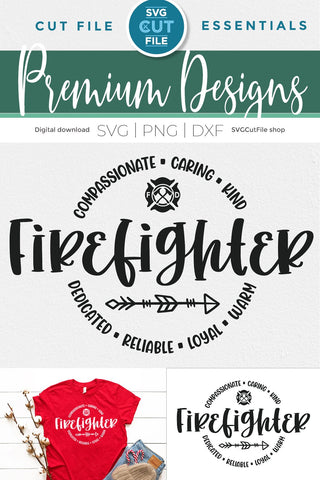 Firefighter svg- fire fighter svg for emergency services unisex SVG SVG Cut File 