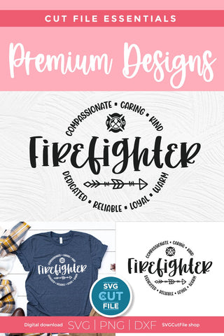 Firefighter svg- fire fighter svg for emergency services unisex SVG SVG Cut File 