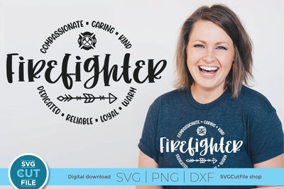 Firefighter svg- fire fighter svg for emergency services unisex SVG SVG Cut File 