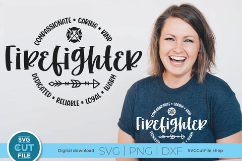 Firefighter svg- fire fighter svg for emergency services unisex SVG SVG Cut File 