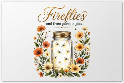 Fireflies And Front Porch Nights PNG | Rustic Summer Sublimation Design SVG BillahCrafts 