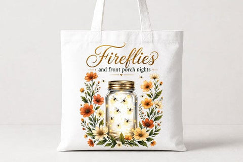 Fireflies And Front Porch Nights PNG | Rustic Summer Sublimation Design SVG BillahCrafts 