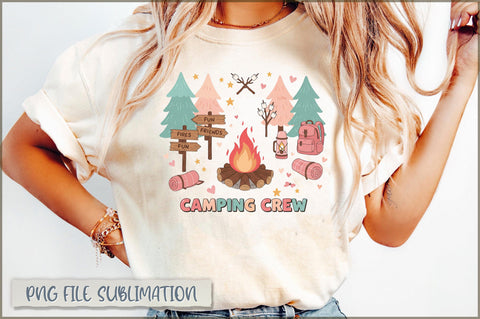 Fires Fun Friends Camping Crew Sublimation Sublimation Shetara Begum 
