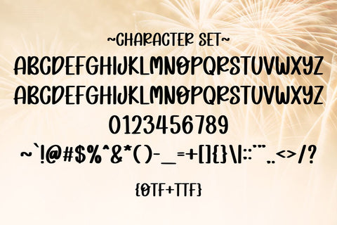 Firework Fairy Font Masyafi Studio 