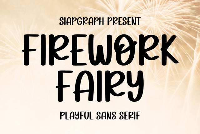 Firework Fairy Font Masyafi Studio 