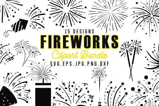 Firework Silhouette SVG Bundle SVG dapiyupi store 