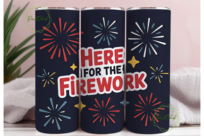 Fireworks 20oz Tumbler Wrap Sublimation PixelChick 