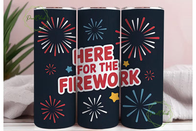 Fireworks 20oz Tumbler Wrap Sublimation PixelChick 