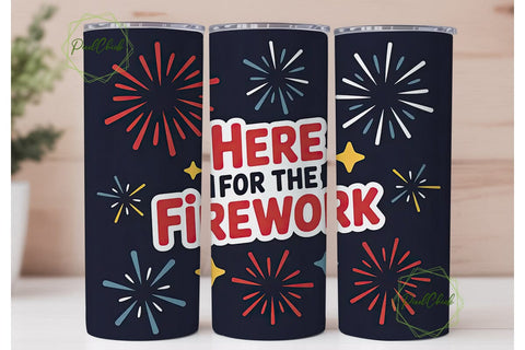 Fireworks 20oz Tumbler Wrap Sublimation PixelChick 