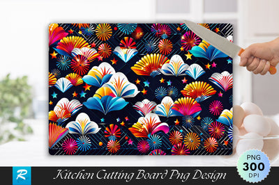 Fireworks Cutting Board Sublimation Regulrcrative 