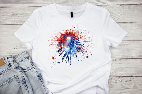 Fireworks Independence Day Sublimation Bundle Sublimation Designangry 