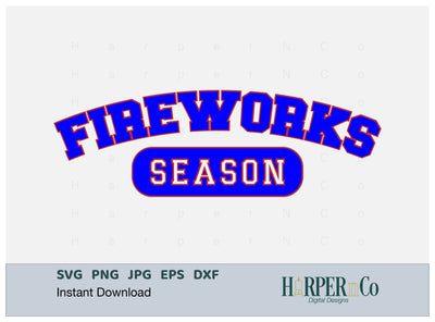 Fireworks Season Laser SVG EPS Cut File SVG HarperNCo 