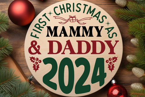 First Christmas As Mammy & Daddy 2024 SVG Angelina750 