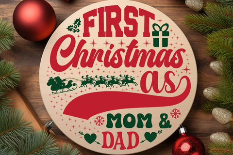 First christmas as mom & dad SVG Angelina750 