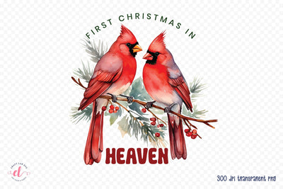 First Christmas in Heaven Sublimation Sublimation CraftLabSVG 