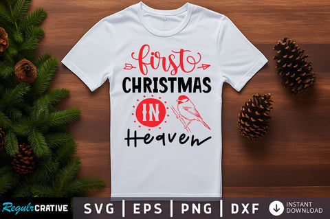 First christmas in heaven SVG Design SVG Regulrcrative 