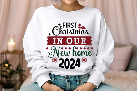 First Christmas In Our New Home 2024 SVG Angelina750 