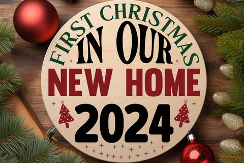 First Christmas In Our New Home 2024 SVG Angelina750 