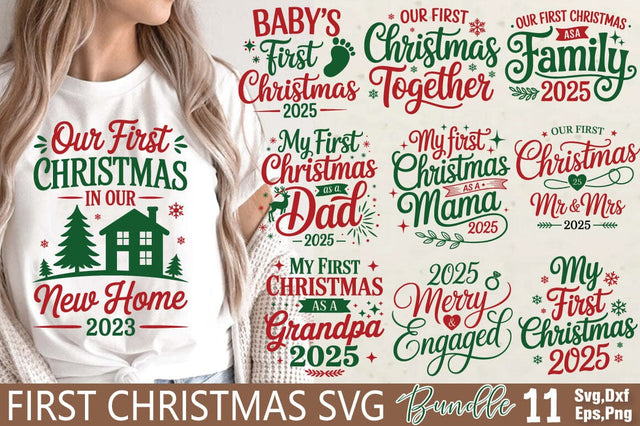 First Christmas Svg Bundle SVG Angelina750 