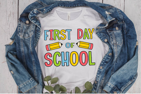 First Day of School Board SVG | T-Shirt Design SVG Silhouette School Blog Design Shop 