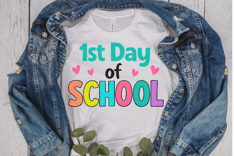 First Day of School SVG - Back to School Cut File SVG Silhouette School Blog Design Shop 
