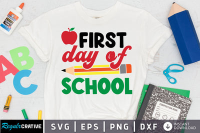first day of school SVG Design SVG Regulrcrative 