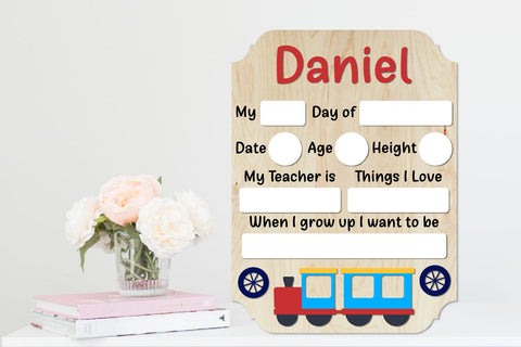 First Day School Board, Dry Erase School Board SVG zafrans studio 