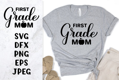First Grade mom SVG. 1st day of school SVG shirt design SVG LaBelezoka 