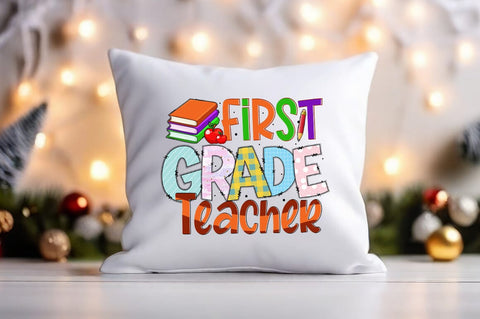 First grade teacher PNG Design Sublimation Designangry 