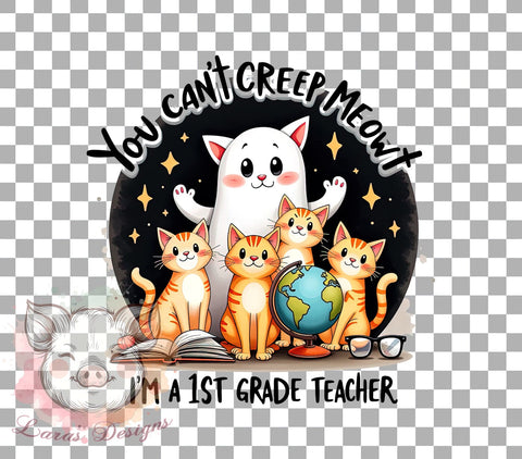 First Grade Teacher Png, Halloween Dog Mom png, Teacher Tee Cute Halloween Png, Halloween Lover Gift Png, Halloween Png, Sublimation Designs, Digital Download Sublimation Lara' s Designs 