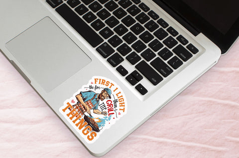 First i light the fire sticker Design Sublimation Regulrcrative 