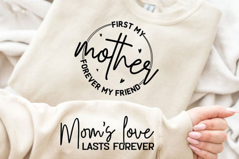 First My Mother Forever Sleeve SVG Design SVG Regulrcrative 