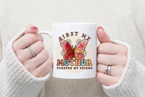 First My Mother - Mother's Day Sublimation Sublimation CraftLabSVG 