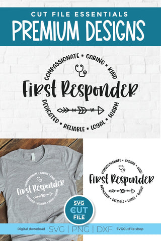 First responder svg, emergency worker, emergency services svg unisex SVG SVG Cut File 