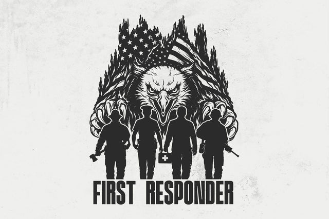 First Responder svg,US Eagle svg, Dispatcher Clipart svg, Emergency Rescue Svg, 911 Shirt, EMT Svg, Patriotic Shirt SVG DesignDestine 
