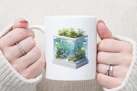 Fish Aquarium Watercolor Clipart Sublimation designartist 