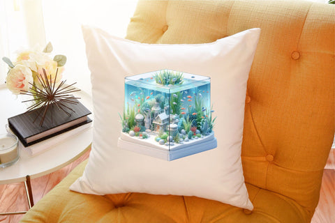 Fish Aquarium Watercolor Clipart Sublimation designartist 