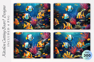 Fish Cutting Board PNG Design Sublimation Regulrcrative 